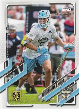 2021 Topps Premier Lacrosse League First Edition #16 Peter Dearth Front